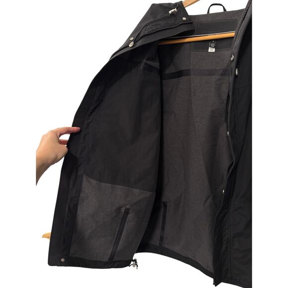 NEW! Ralph Lauren RLX $498 Rain Coat Hooded Windbreaker Jacket Black Medium - Picture 6 of 16